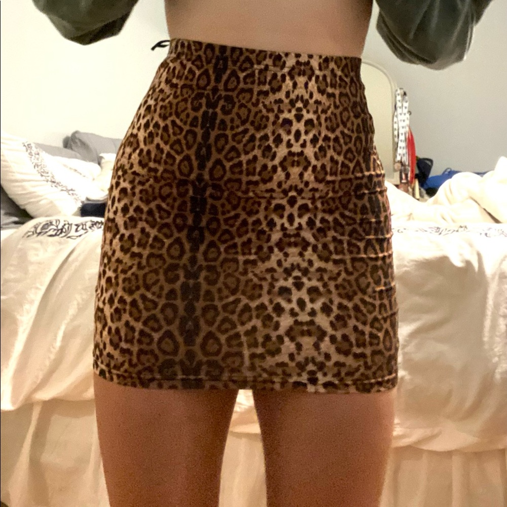Leopard Bodycon Skirt